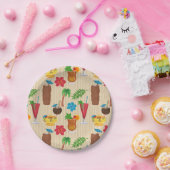 Tiki Tropical Cocktails Pappteller (Party)