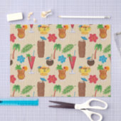 Tiki Tropical Cocktails Seidenpapier (Handwerk)