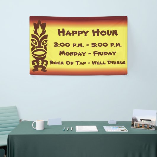 Tiki tropisches hawaiisches Thema Banner (Messeveranstaltung)