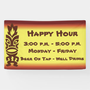 Tiki tropisches hawaiisches Thema Banner