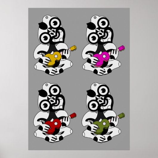 Tiki Ukulele Band Poster (Vorne)