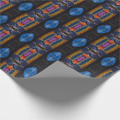 Tiki Vibe Wrapping Paper für Men Tropical Hawaiian Geschenkpapier (Ecke)