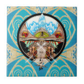 Tiki Village Fliese (Vorderseite)