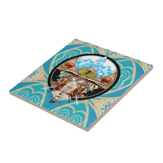 Tiki Village Fliese (Seite)