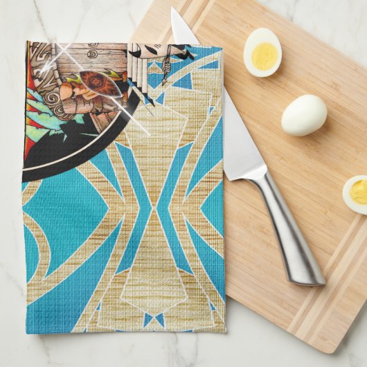 Tiki Village Handtuch (Viertel Falte)