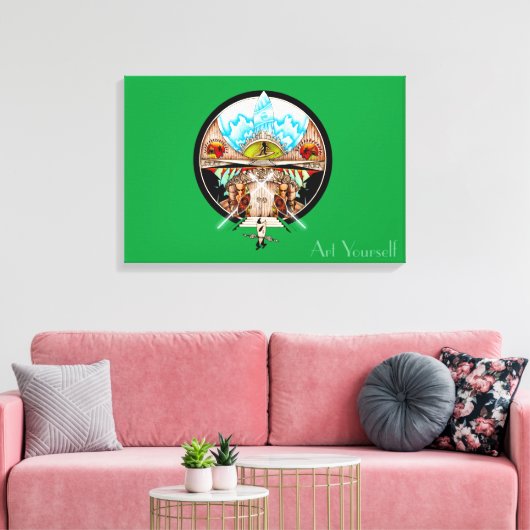 Tiki Village Leinwanddruck (Insitu (Wohnzimmer))