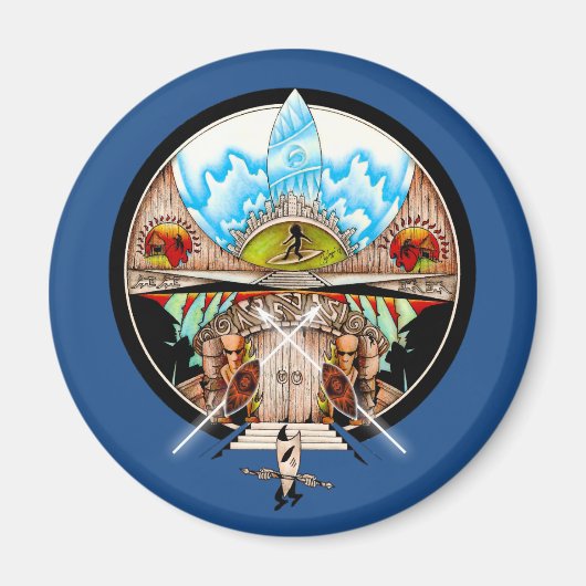 Tiki Village Magnet (Vorne)