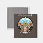 Tiki Village Magnet (Vorderseite/Rückseite)