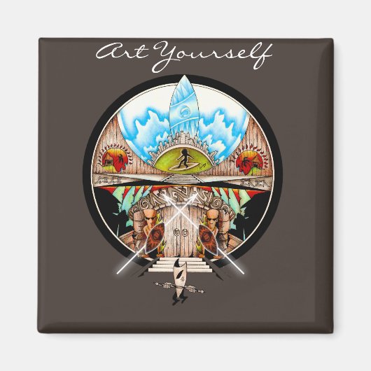 Tiki Village Magnet (Vorne)