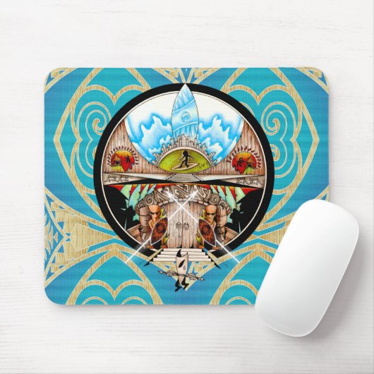 Tiki Village Mousepad (Mit Mouse)