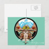Tiki Village Postkarte (Vorne/Hinten)