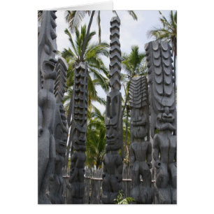 Tiki Wächter am Ort von Schutz - Karte