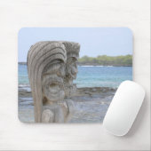 Tiki Wächter in Kona, Hawaii - Mousepad (Mit Mouse)
