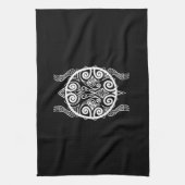 Tiki Warrior Turtle Tattoo Handtuch (Vertikal)