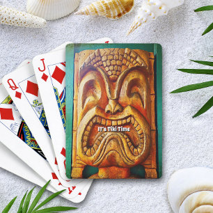 Tiki Zeit Tropisch Cool Lustig Wild Retro Vintage Spielkarten