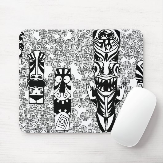 tikifacespolynesiann mousepad (Mit Mouse)