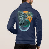 TikiMeet.com / TalkTiki Hooded Zippered Sweatshirt (Rückseite)