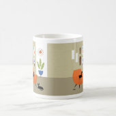 Tikis aus dem Mittelalter auf dem Wall Room Kaffeetasse (Mittel)