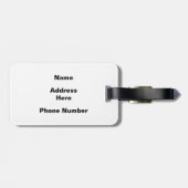 Tikis im Paradies Gepäckanhänger (Rückseite horizontal)