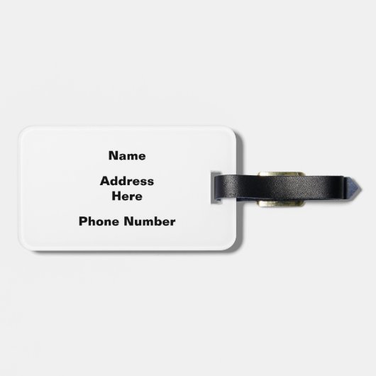 Tikis im Paradies Gepäckanhänger (Rückseite horizontal)