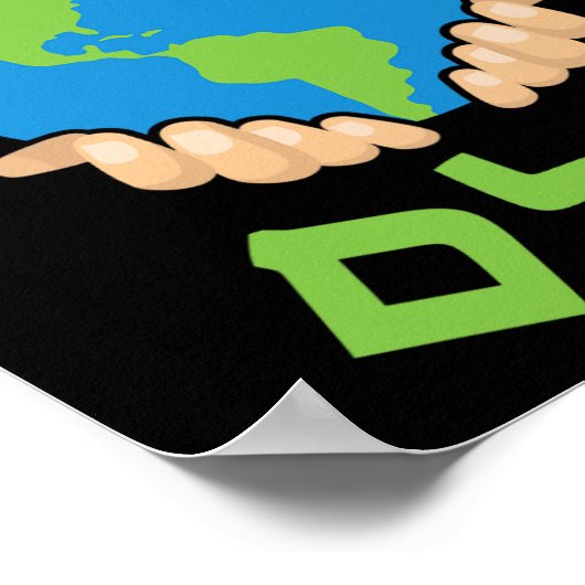 Tikkun Olam Niedlich Planet Hebrew Sprichwort Hann Poster (Ecke)