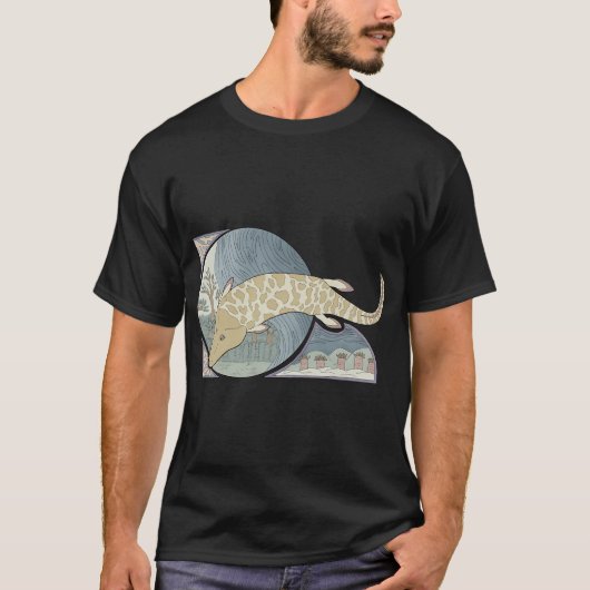 Tiktaalik Jugendstil T-Shirt (Vorderseite)