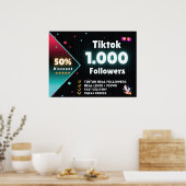 Tiktok 1.000 Followers | Kaufen Sie Tiktok Followe Poster (Küche)