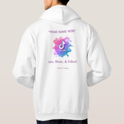 TikTok Advertising Hoodie (Rückseite)