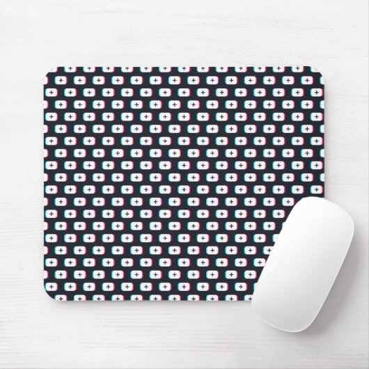 TikTok app-Taste. Muster-Design - Dunkle Version Mousepad (Mit Mouse)