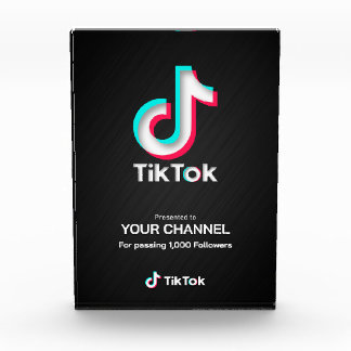 TikTok-Auszeichnung benutzerdefinierter Kanal Fotoblock