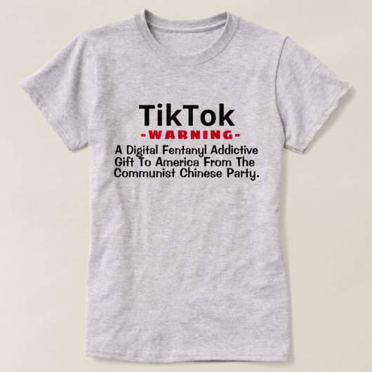 TikTok - Ein digitales Fentanyl Addictive Gift T-S T-Shirt (Design vorne)