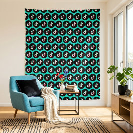 TikTok Tapestry Wandteppich