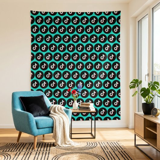 TikTok Tapestry Wandteppich