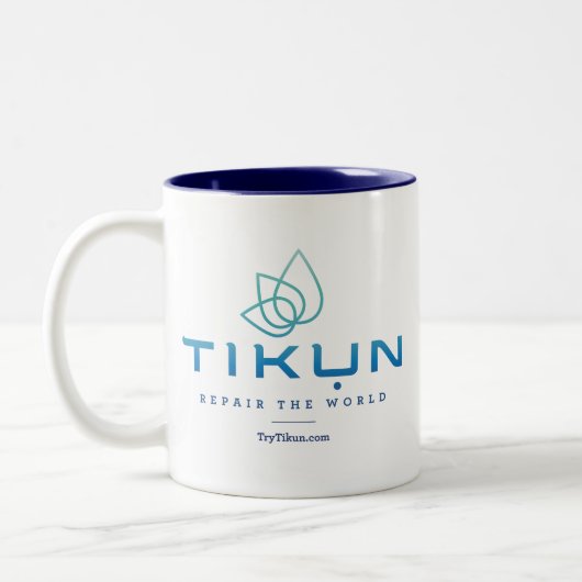 Tikun Logo-Tasse Zweifarbige Tasse (Links)