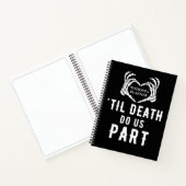 Til Death Black Wedding Planner Blank Notizblock (Innenseite)
