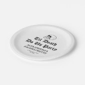 Til Death Do Uns Party Bachelorette Pappteller (Schrägansicht)