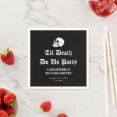 Til Death Do Uns Party Bachelorette Serviette (Beispiel)