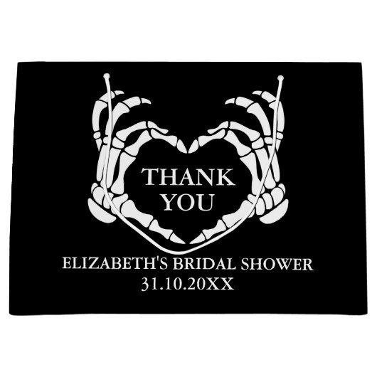 Til Death Do Uns Party Brautparty Vielen Dank Große Geschenktüte (Vorderseite)