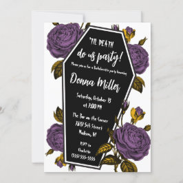 Til Death Do Uns Party, florale Bachelorette Party Einladung