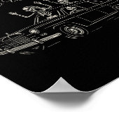 Til Death Do Uns Party Funny Skeleton Halloween Ch Poster (Ecke)