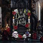 Til Death Do Uns Party Halloween Brautparty Einladung
