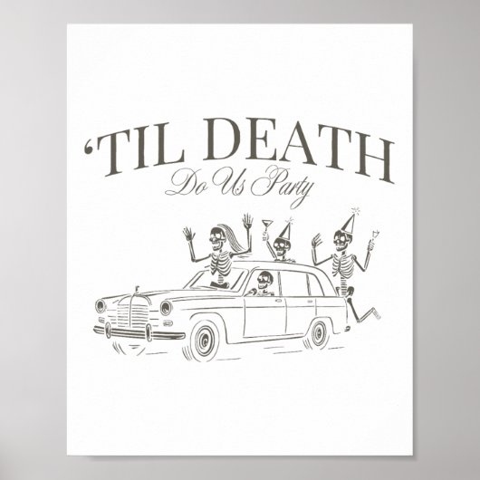 Til Death Do Uns Party Halloween Chelorette Matchi Poster (Vorne)