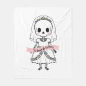 Til Death Do Uns Party Halloween Fleecedecke (Vorderseite)