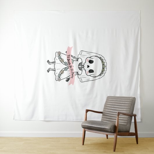 Til Death Do Uns Party Halloween Wandteppich (Beispiel (Horizontal))