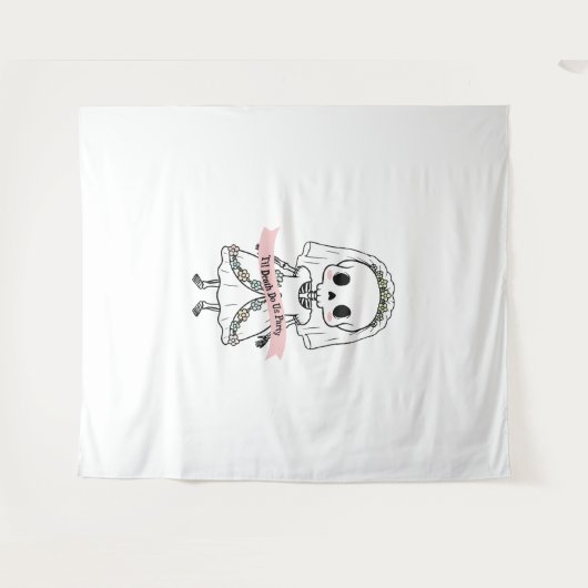 Til Death Do Uns Party Halloween Wandteppich (Vorderseite (Horizontal))