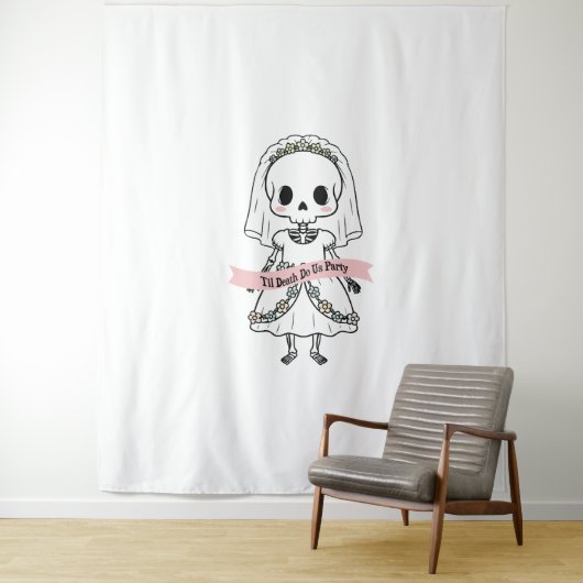 Til Death Do Uns Party Halloween Wandteppich (Beispiel)