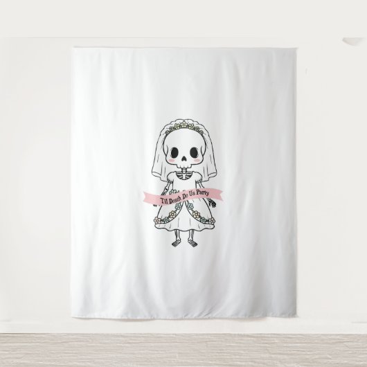 Til Death Do Uns Party Halloween Wandteppich (Vorderseite)