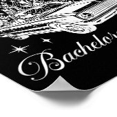 Til Death Do Uns Party Retro Halloween Bachelorett Poster (Ecke)