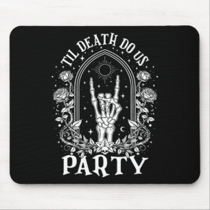 Til Death Do Uns Party Retro Halloween Chelorette Mousepad