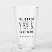 Til Death Do Uns Party Skeletton Junggeselinnen-Ab Glas (Vorderseite)